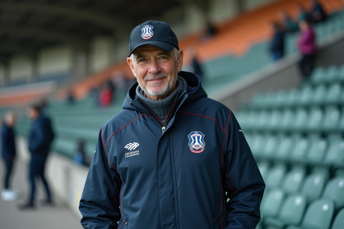 Agent stadium guidant les visiteurs dans le stade